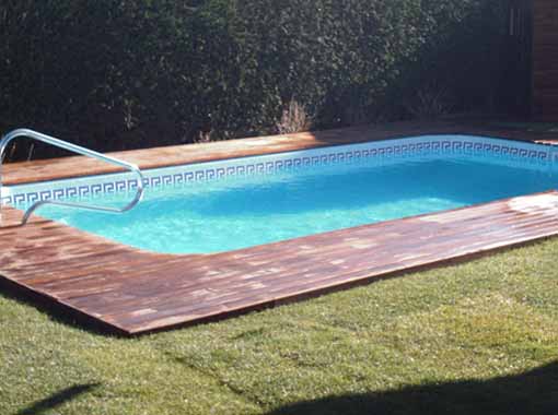 Piscina de poliéster y fibra 5.00 x 2.15